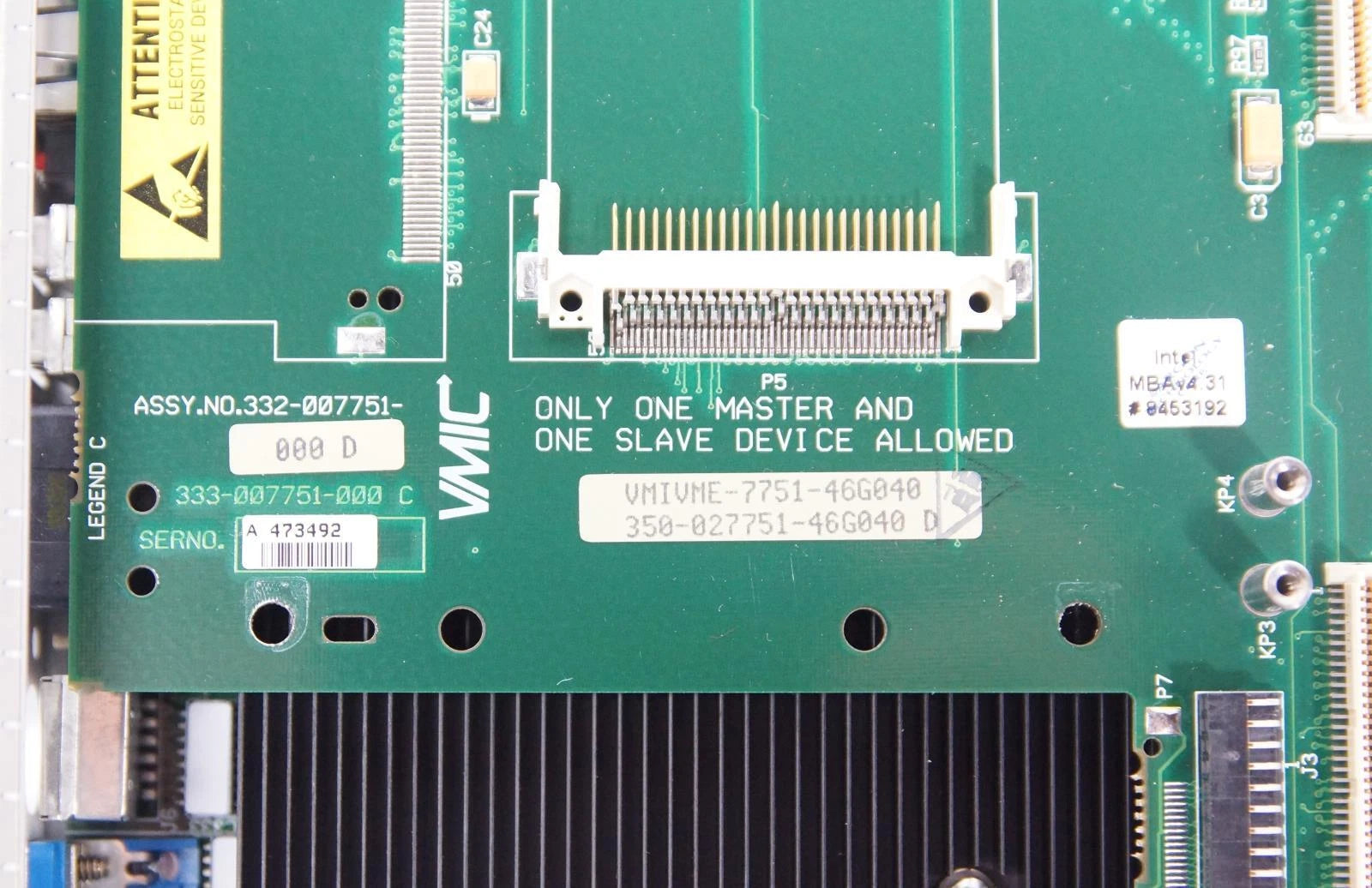 Abaco Systems / VMIC VMIVME-7751 46G040 Pentium III VME Single Board Computer