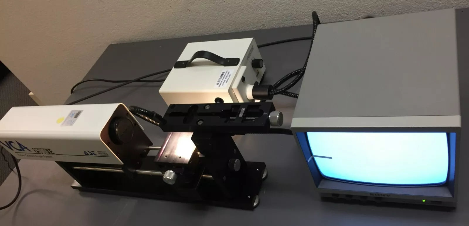 AST VCA 2500XE Video Contact Angle System with Video Monitor & Illuminator
