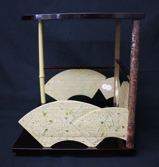 Japanese tea ceremony jyusendana shelf