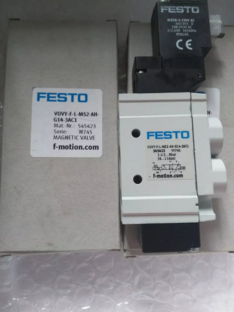 1PC NEW FESTO solenoid valve VUVY-F-L-M52-AH-G14-3AC1 545423