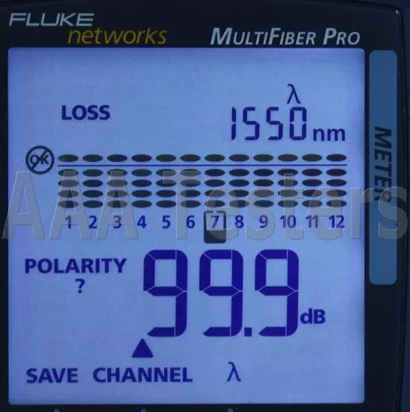Fluke Networks MFTK MM-850/SM-1310 MultiFiber Pro MPO Fiber Loss Test Kit