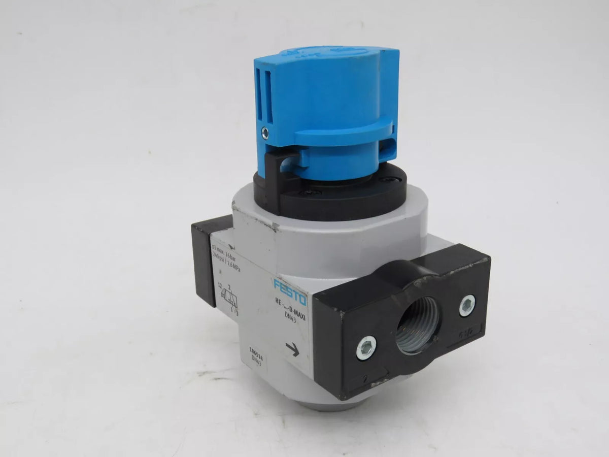 Festo HE-D-MAXI HEDMAXI Valve 3/2 Way Operating Pressure 0-16 Bar