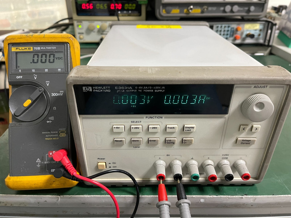 HP Agilent E3631A Triple Output DC Power Supply w/ Opt. 0E9 _6409 - XG eqpt