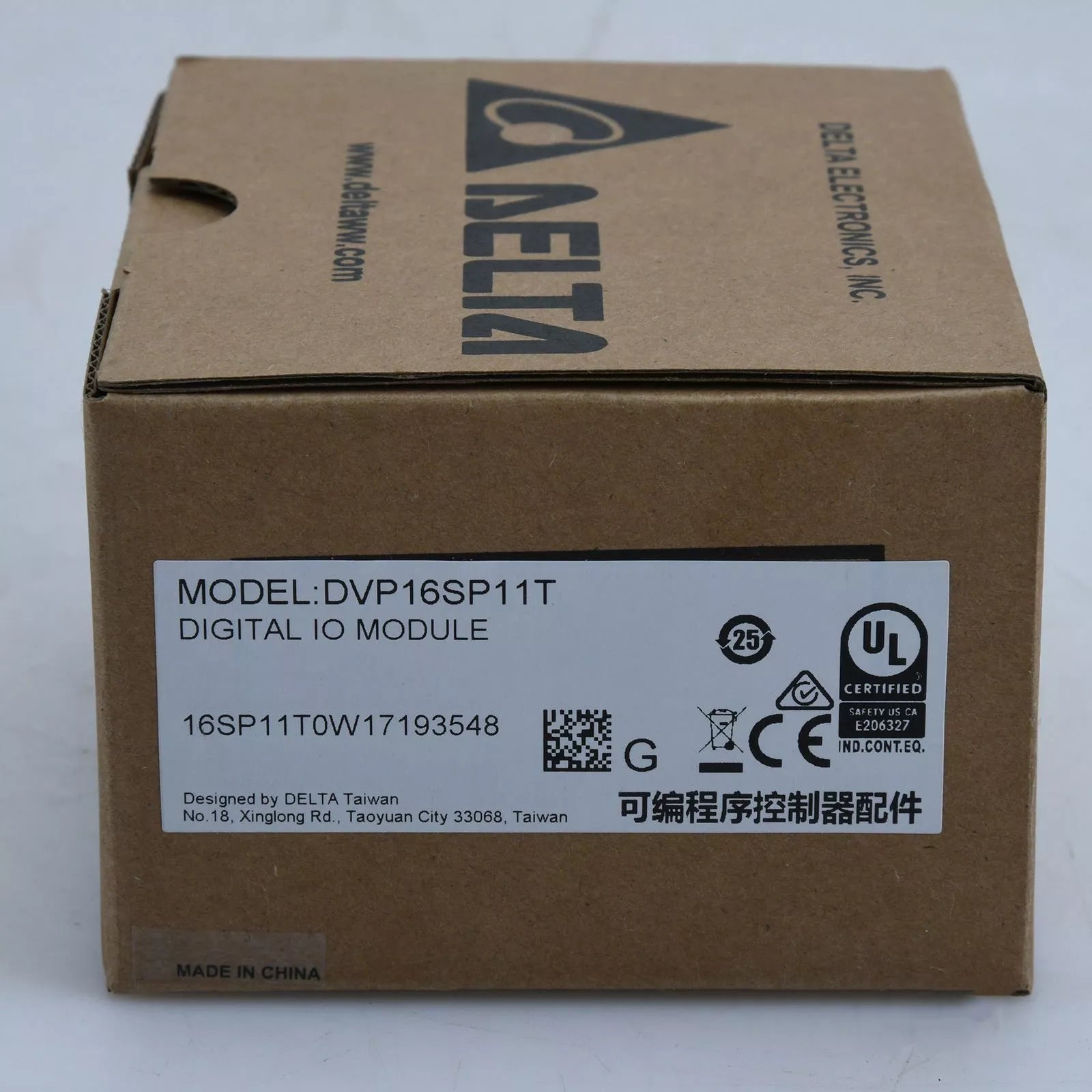 Delta DVP16SP11T DC24V PLC Transistor Module with 8DI 8DO - New in Box