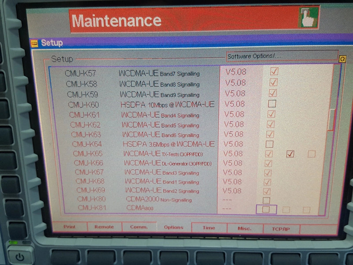 R&S CMU200: Universal Radio Communications Tester, As-is (108344)