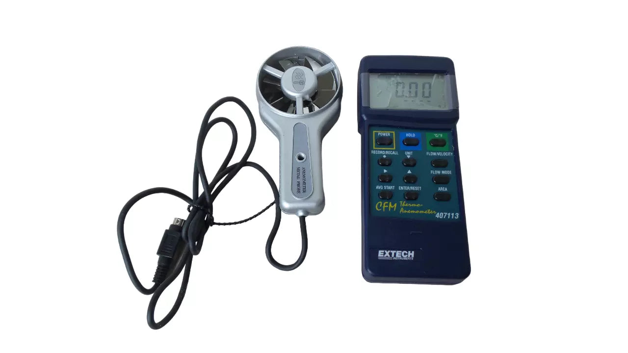 EXTECH 407113 Anemometer - Measure Wind Speed and Temperature