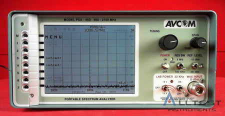 Avcom PSA-45D L-Band Portable Spectrum Analyzer 950-2150 MHz