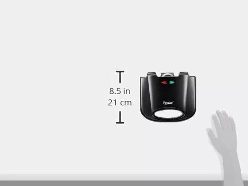 Prestige PGMFB 800 Watt Grill Sandwich Toaster with Fixed Grill Plates 230 Volt