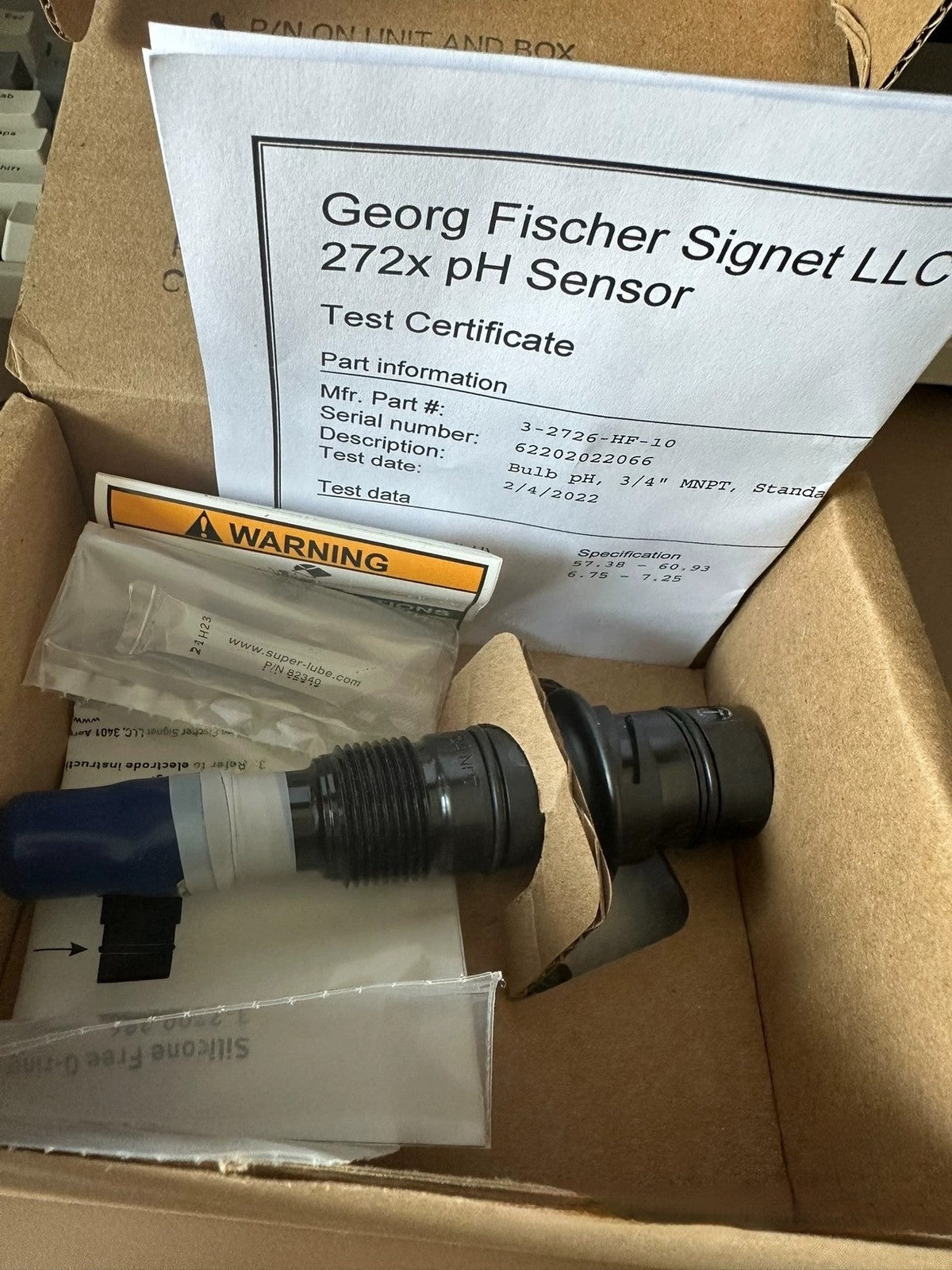 3-2726-HF-10 PH/ORP Electrode Sensor Probe by GF