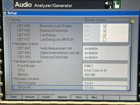 Rohde and Schwarz CBT-K52-K54-K55-K57-B41-B42-B55 1153.9000K35 Bluetooth Tester