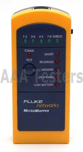 Fluke Networks MicroMapper LAN Wiremap Checker w/ Remote - XG eqpt