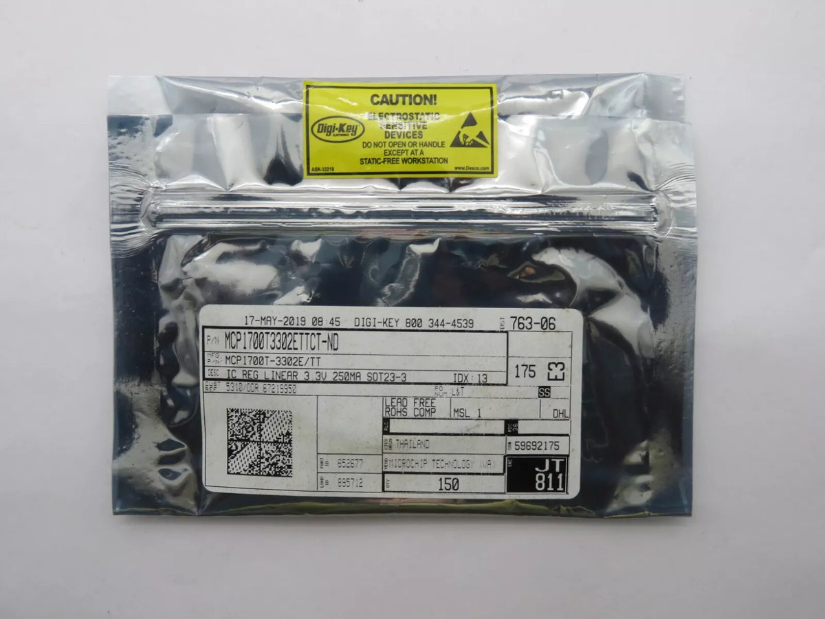 Microchip Technology MCP1700T3302E-TT Linear Regulator 3.3V