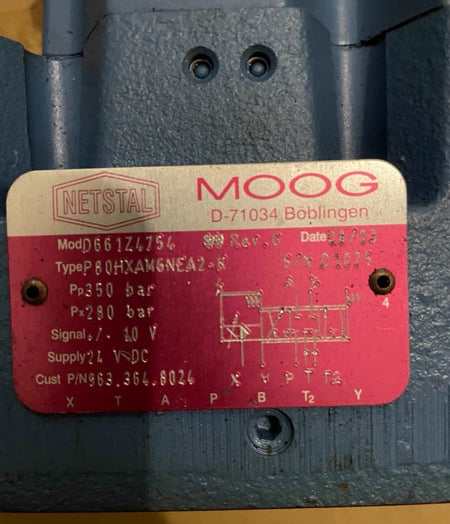 MOOG P80HXAM6NEA2 KSERVO D661Z4754 - High-performance Industrial Servo Motor