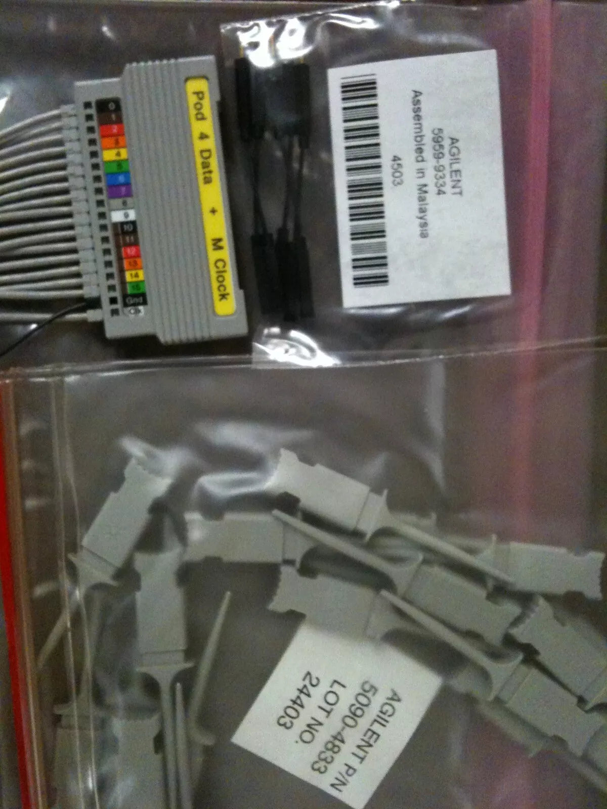 Agilent Pod 4 Data + M Clock Logic Analyzer Probe Cables Kit