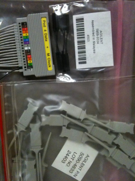 Agilent Pod 4 Data + M Clock Logic Analyzer Probe Cables Kit