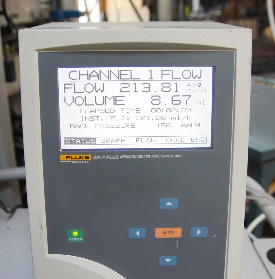 Fluke Biomedical / Bio Tek IDA 4 Plus Infusion Device Analyzer w/ Two Channels