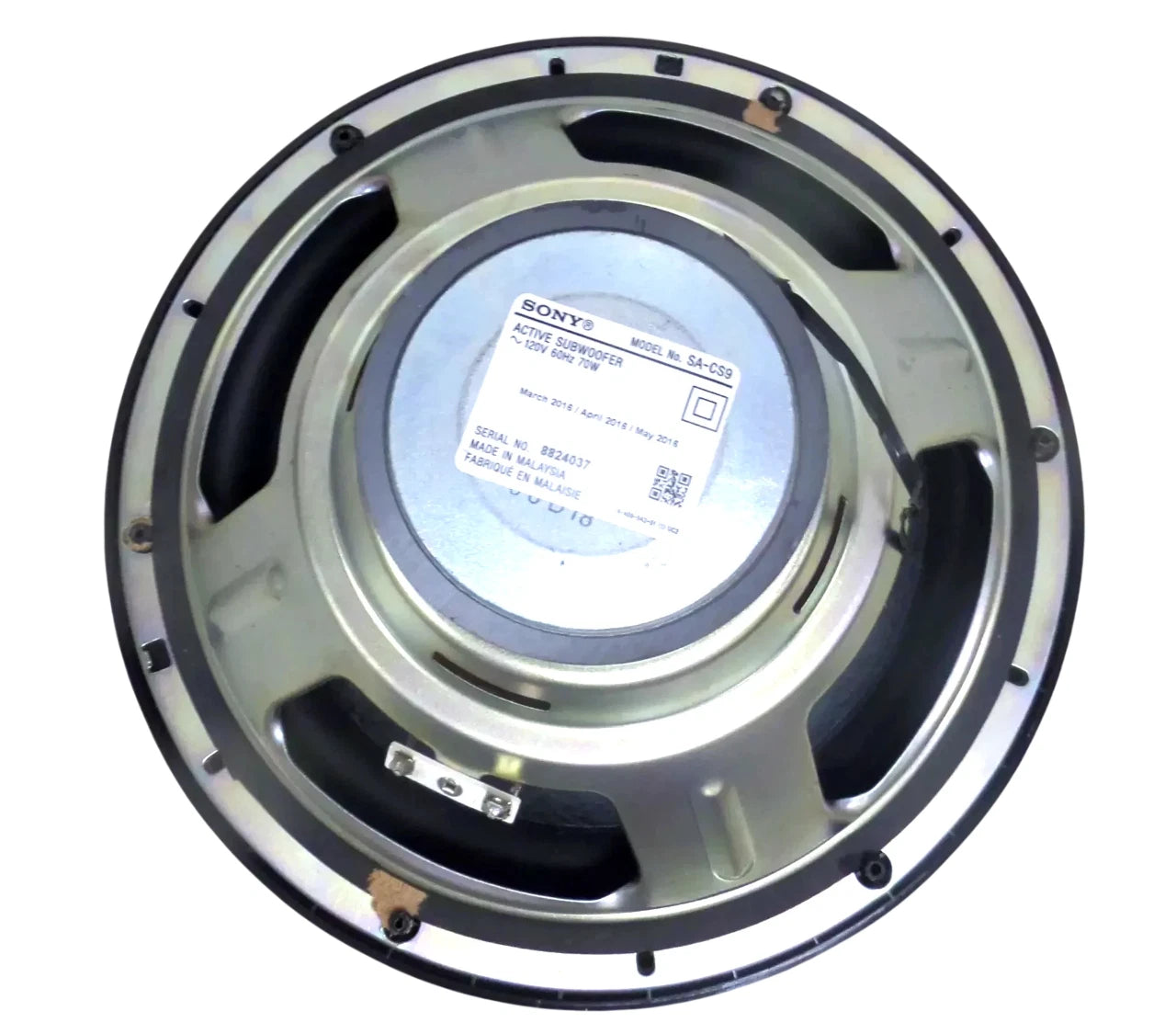 Sony Active Subwoofer Wired Model SA-CS9- Black - Free shipping