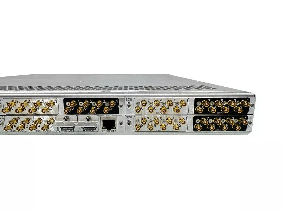 Grass Valley VG-32MV MV-FLEX-32-R 1 RU 32x32 Router with Dual 4K UHD Multiviewer