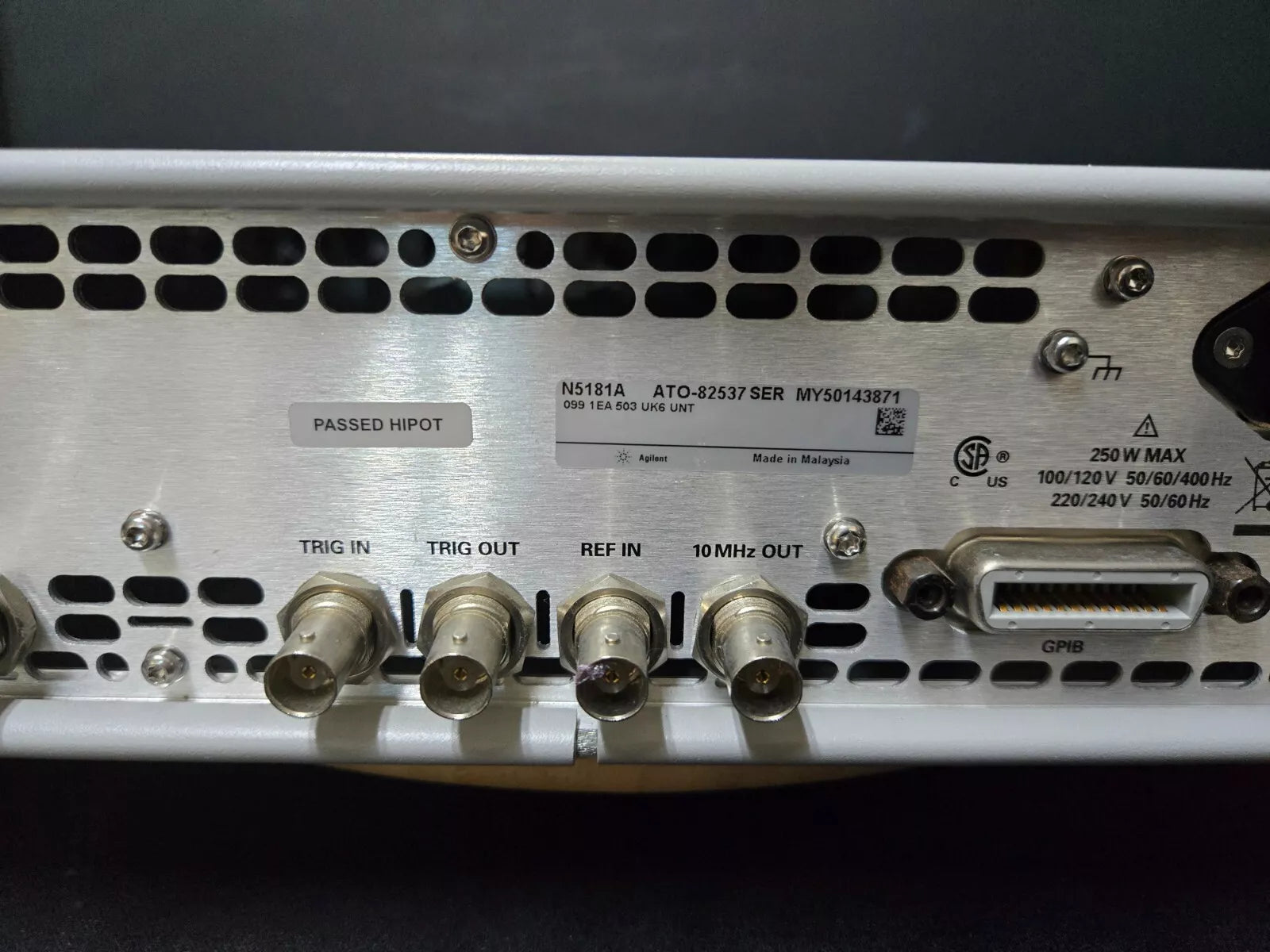 Agilent N5181A 3GHz Signal Generator with Options 099, 1EA, 503 UNT, ALB, U02 (3871)
