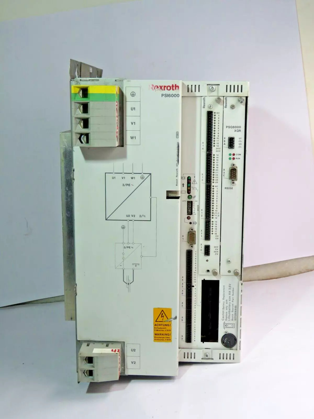 Rexroth PSI6000 PSI6300.133W1 R911326650 Medium Frequency Inverter 24 VDC