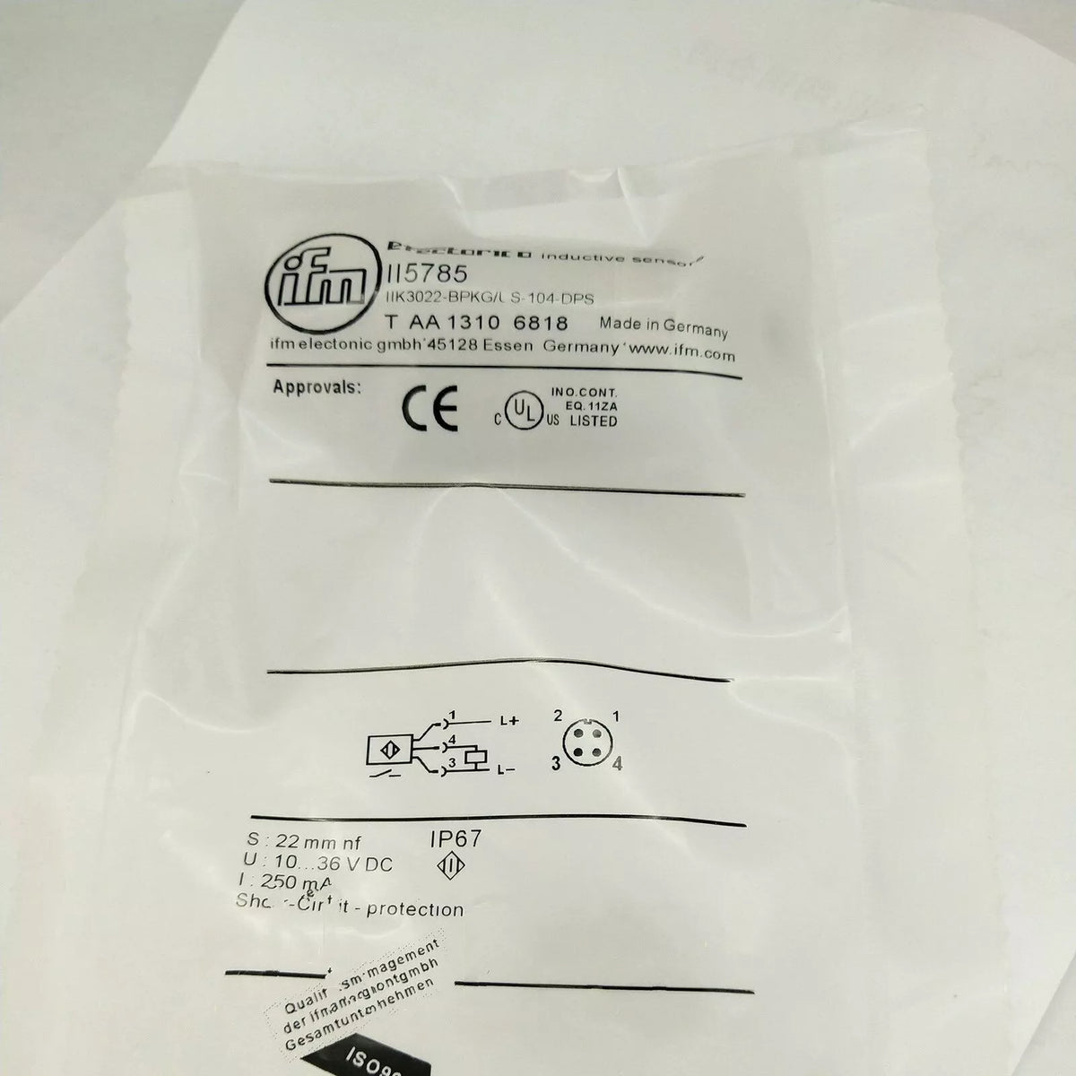IFM II5785 Proximity Switch New 1PC