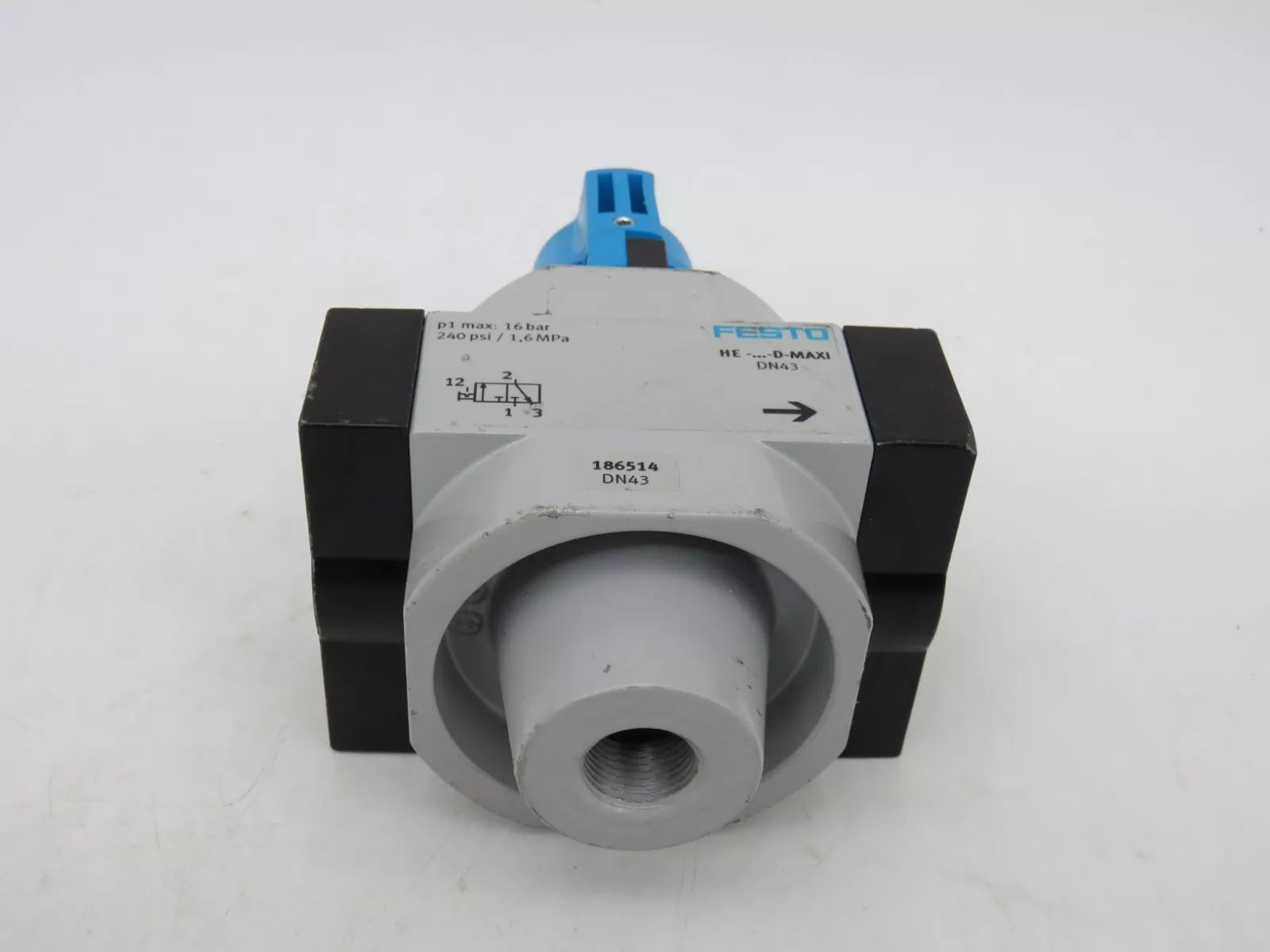 Festo HE-D-MAXI HEDMAXI Valve 3/2 Way Operating Pressure 0-16 Bar