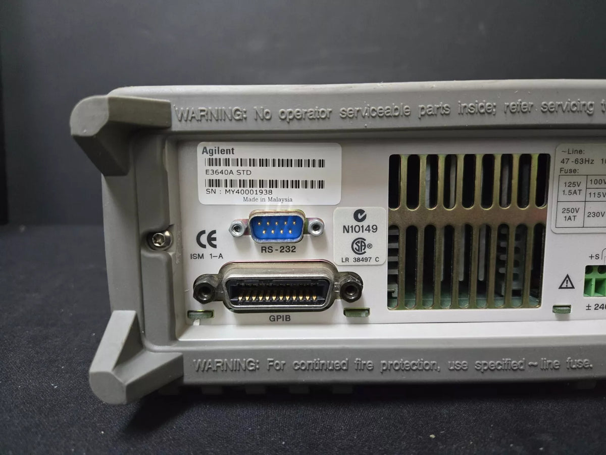 Agilent E3640A 8V 3A / 20V 1.5A DC Power Supply (1938)