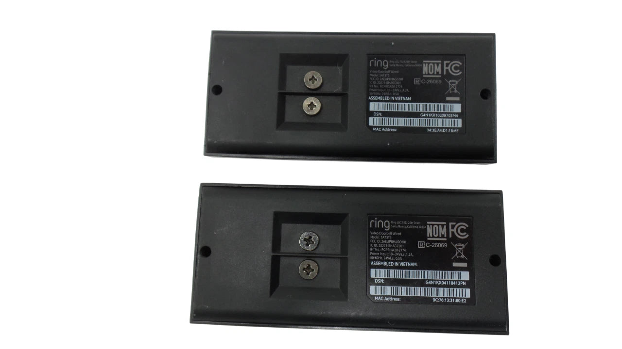 Lot of 2 Ring Video Camera Doorbell Wired 5AT3T5  - Free Shipping
