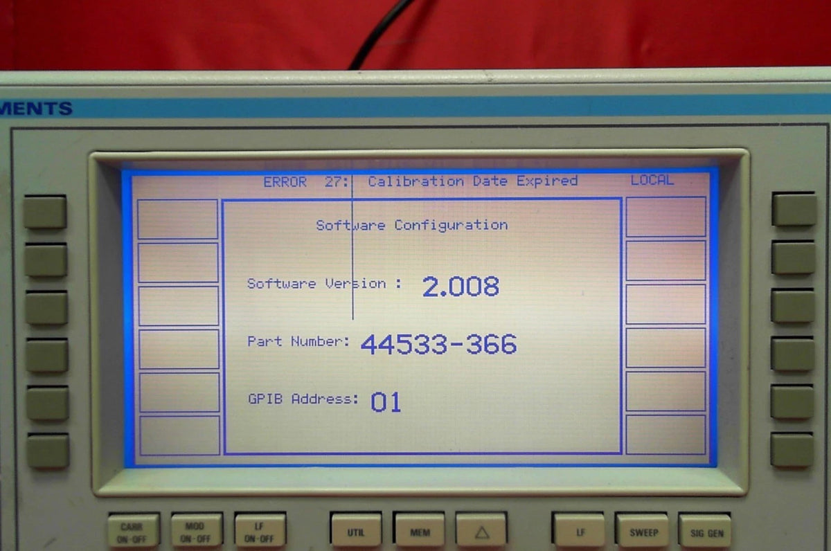 Marconi 2030 033 10 kHz to 1.35 GHz Signal Generator with Option 1