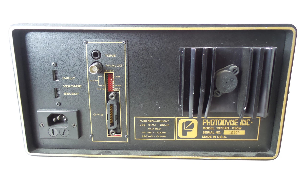 PHOTODYNE 1975XQ Optical Attenuattor with Advanced Light Filtering