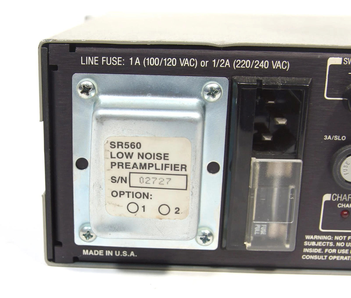 Stanford Research SR 560 Low Noise Current Preamplifier
