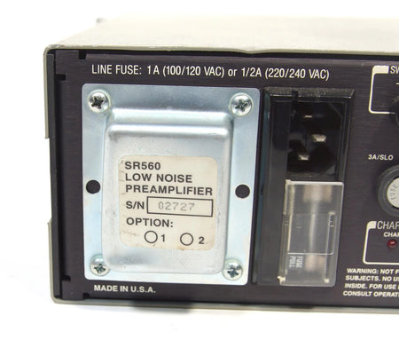 Stanford Research SR 560 Low Noise Current Preamplifier