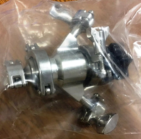 Asepco 1/2/DN15-S31603 Radial-Diaphragm Bottom Tank Valve