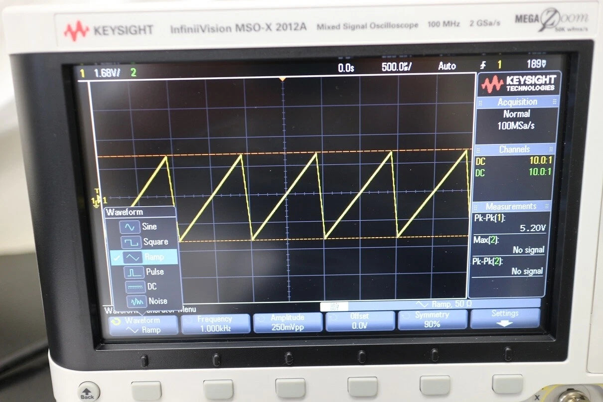 Keysight MSOX2012A DC-100MHz 2ch InfiniVision Mixed Oscilloscope +FG