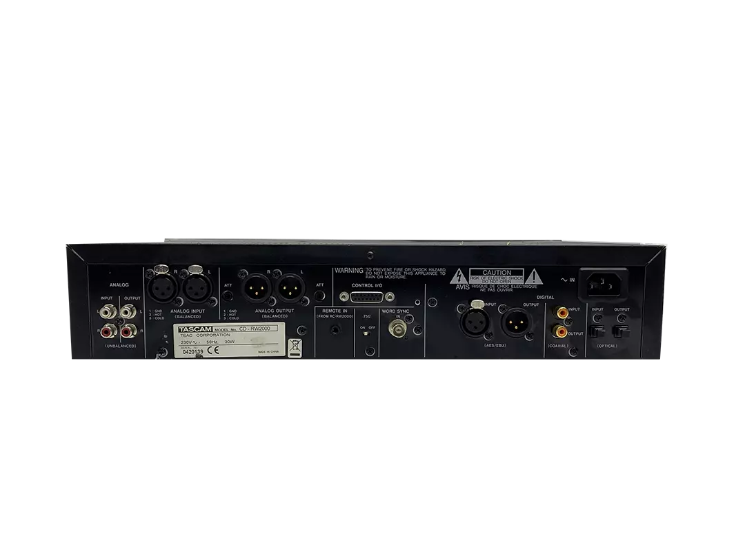 TASCAM CD-RW2000 CD Rewritable Recorder