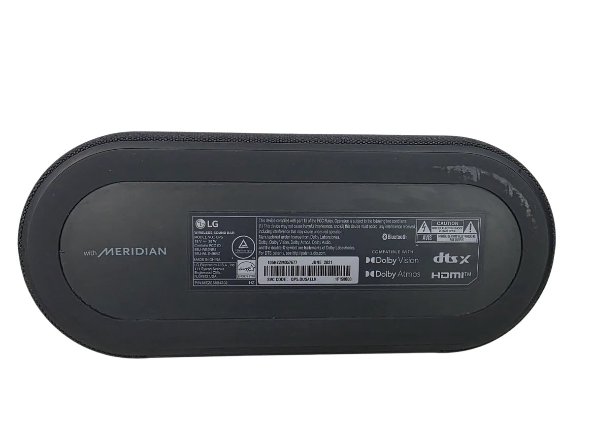 LG Eclair QP5 3.1.2ch Dolby Atmost Compact Sound Bar w/ Subwoofer