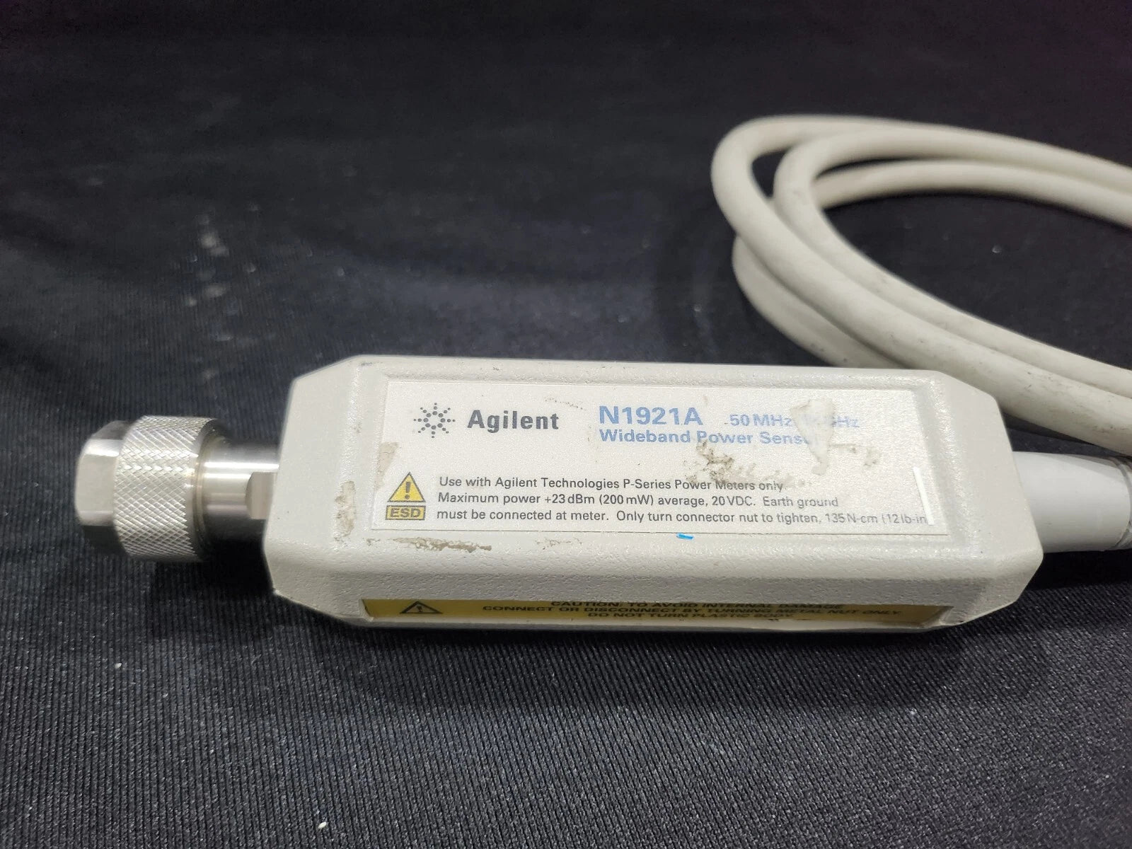 Agilent N1921A P-Series Wideband Power Sensor 50 MHz to 18 GHz AS-IS (0939)