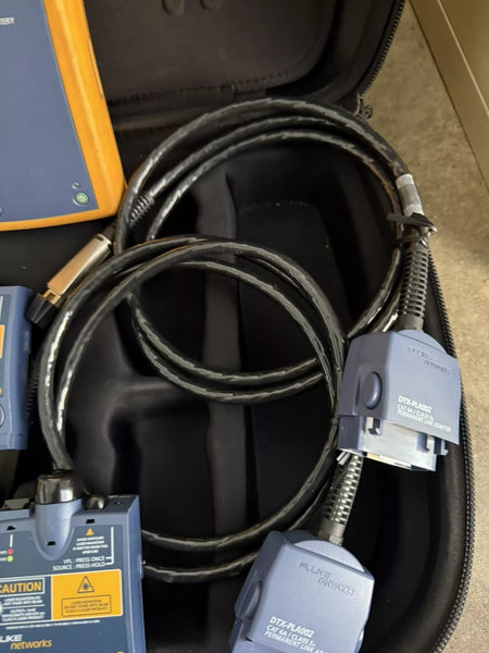 Fluke Networks DTX-1800 Cable Analyzer with DTX-SFM2 DTX-MFM2 DTX-PLA002 (Tested)