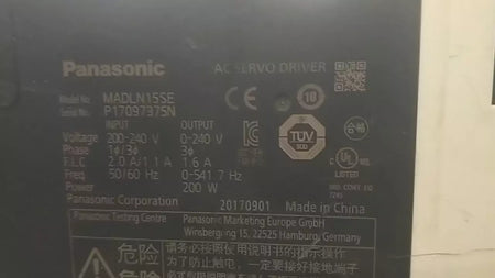 Panasonic MADLN15SE AC Servo Drive 200W Motor Driver for CNC Automation