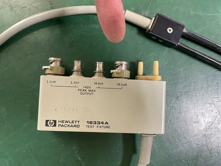 HP Agilent 16334A bridge test fixture for Impedance analyzer & LCR components - XG eqpt
