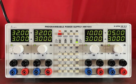 Hameg HM7044 Programmable Power Supply, 4x) 0-32V / 0-3A, GPIB 115V