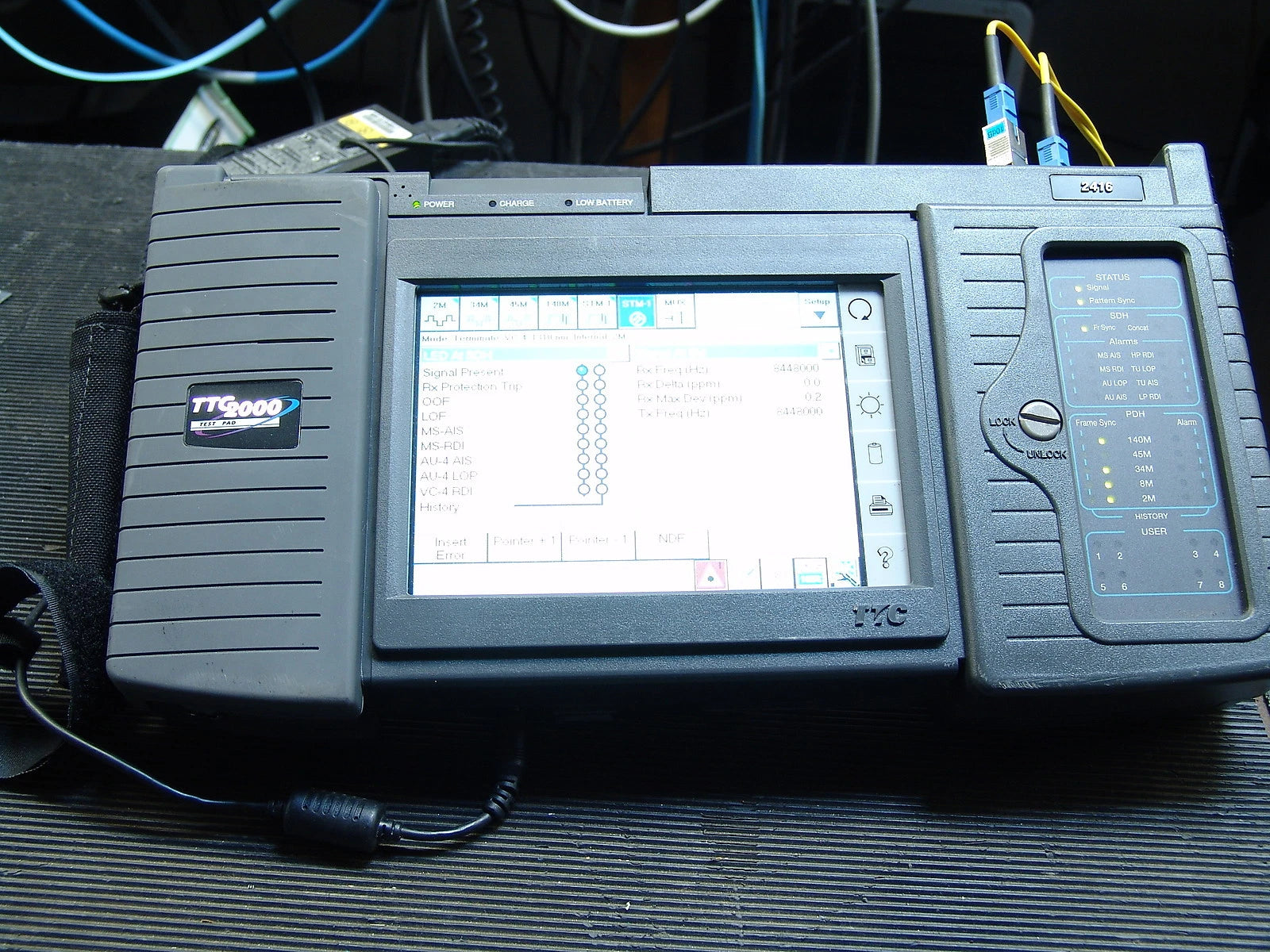 TTC Acterna JDSU testpad 2000 2416 SDH OC3 test set 1310 STM-1 optical