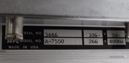 Aeroflex IFR A-7550 Radio Spectrum Analyzer AS-IS