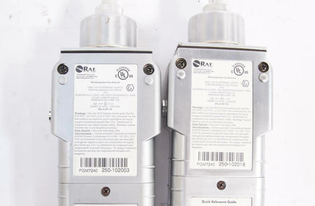 Lot of 2 RAE Systems ppbRAE PGM-7240 VOC Monitor Volatile Organic Compound