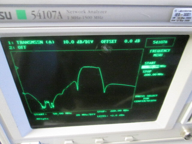 Wiltron 54107A Scalar Network Analyzer Tested 1MHz-1500MHz