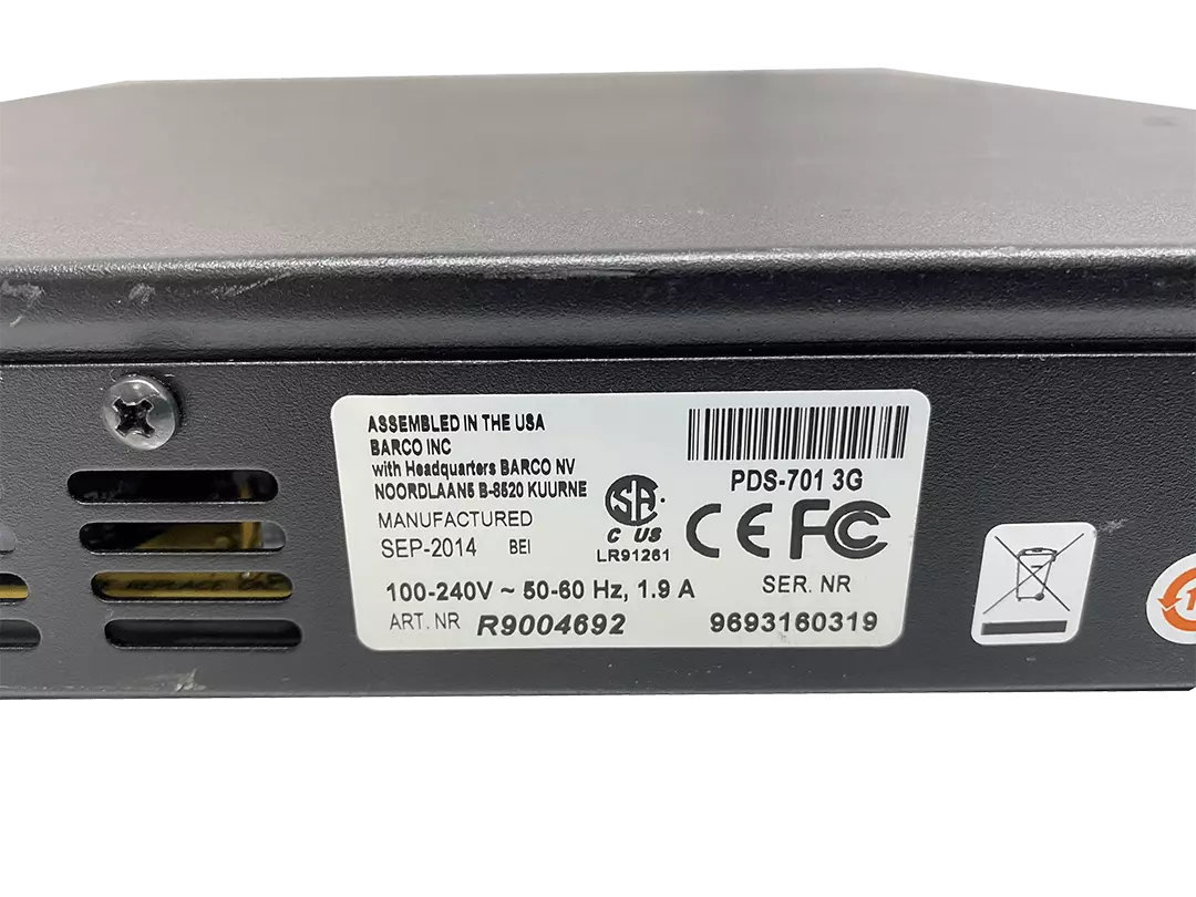 Barco PDS-701 3G Digital Switcher for Seamless Video Switching