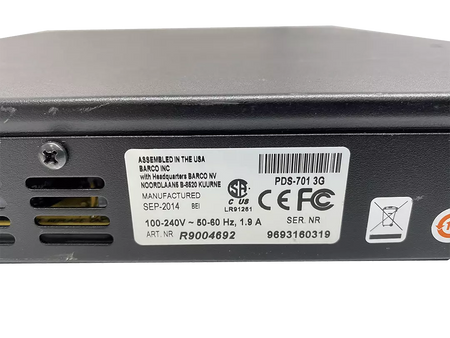 Barco PDS-701 3G Digital Switcher for Seamless Video Switching