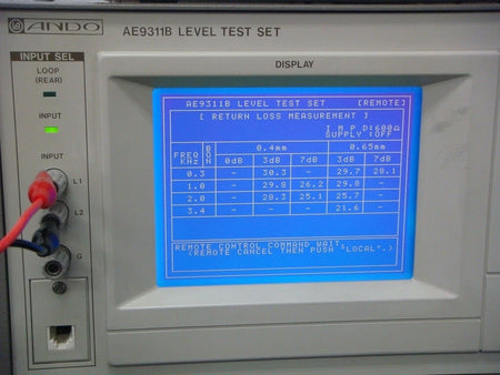 YOKOGAWA ANDO AE9311B Level Test set