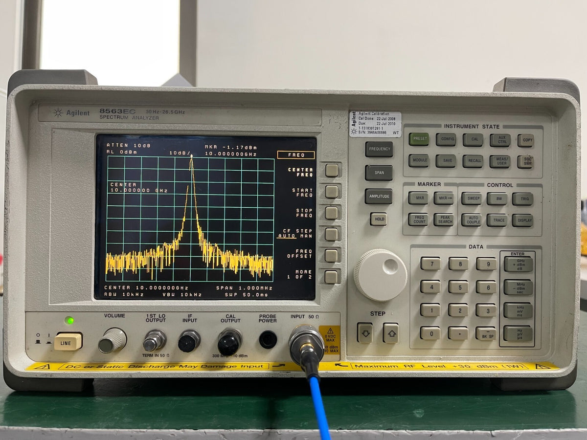 Agilent 8563EC 30Hz - 26.5GHz Spectrum Analyzer w/ opt. 006, 007  -0686