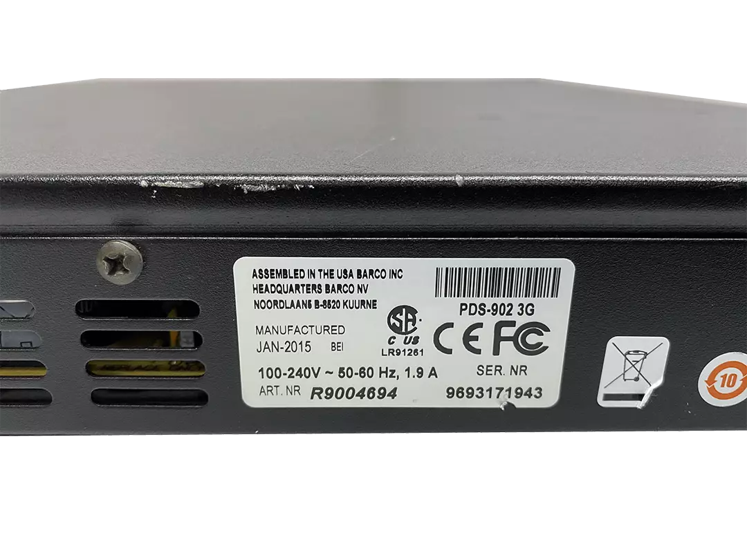 Barco PDS-902-3G Video Switcher – XG eqpt